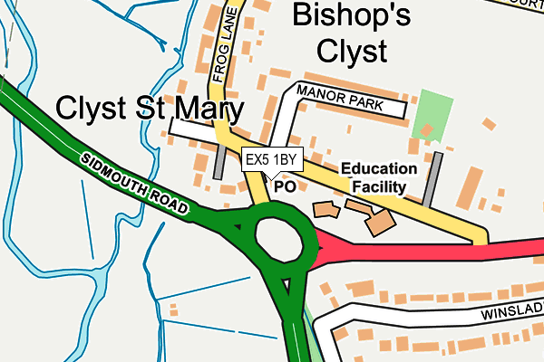 EX5 1BY map - OS OpenMap – Local (Ordnance Survey) EX5 1BY map - OS OpenMap – Local (Ordnance Survey)