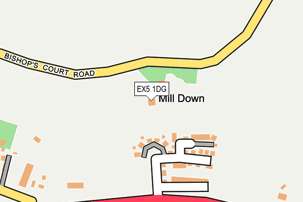 EX5 1DG map - OS OpenMap – Local (Ordnance Survey)