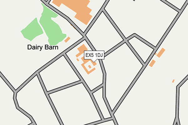 EX5 1DJ map - OS OpenMap – Local (Ordnance Survey) EX5 1DJ map - OS OpenMap – Local (Ordnance Survey)