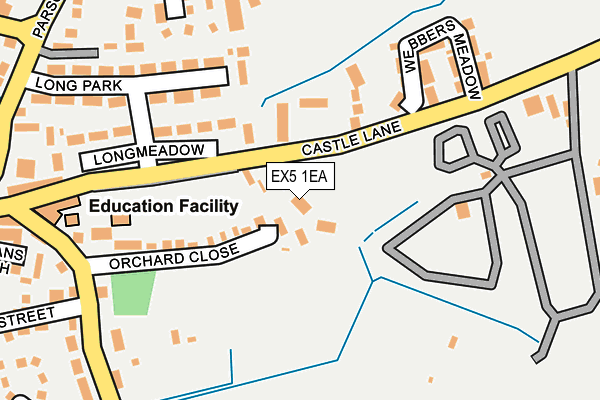 EX5 1EA map - OS OpenMap – Local (Ordnance Survey) EX5 1EA map - OS OpenMap – Local (Ordnance Survey)