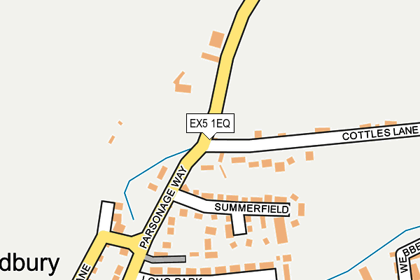 EX5 1EQ map - OS OpenMap – Local (Ordnance Survey) EX5 1EQ map - OS OpenMap – Local (Ordnance Survey)