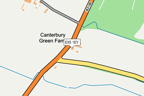EX5 1EY map - OS OpenMap – Local (Ordnance Survey) EX5 1EY map - OS OpenMap – Local (Ordnance Survey)