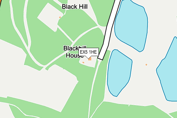 EX5 1HE map - OS OpenMap – Local (Ordnance Survey) EX5 1HE map - OS OpenMap – Local (Ordnance Survey)