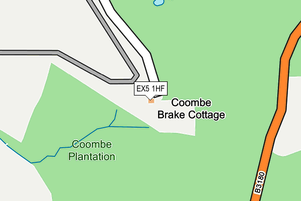 EX5 1HF map - OS OpenMap – Local (Ordnance Survey)