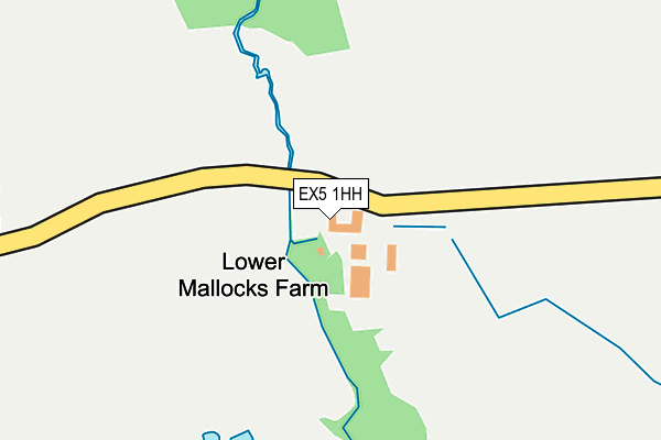 EX5 1HH map - OS OpenMap – Local (Ordnance Survey) EX5 1HH map - OS OpenMap – Local (Ordnance Survey)