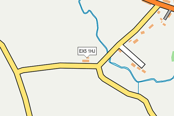 EX5 1HJ map - OS OpenMap – Local (Ordnance Survey) EX5 1HJ map - OS OpenMap – Local (Ordnance Survey)