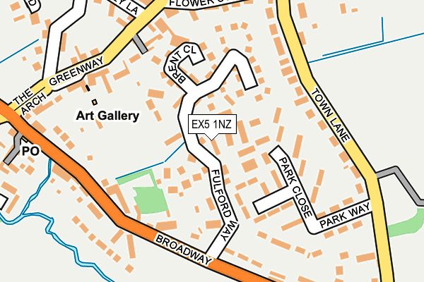 EX5 1NZ map - OS OpenMap – Local (Ordnance Survey) EX5 1NZ map - OS OpenMap – Local (Ordnance Survey)