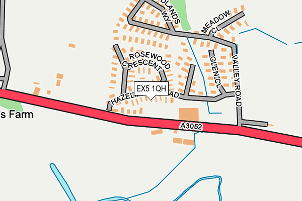 EX5 1QH map - OS OpenMap – Local (Ordnance Survey) EX5 1QH map - OS OpenMap – Local (Ordnance Survey)