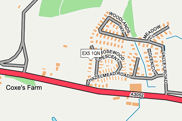 EX5 1QN map - OS OpenMap – Local (Ordnance Survey)