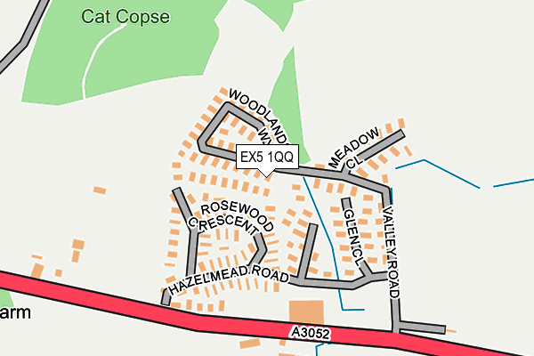 EX5 1QQ map - OS OpenMap – Local (Ordnance Survey) EX5 1QQ map - OS OpenMap – Local (Ordnance Survey)