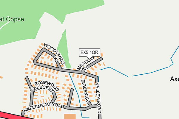EX5 1QR map - OS OpenMap – Local (Ordnance Survey) EX5 1QR map - OS OpenMap – Local (Ordnance Survey)
