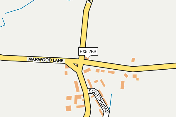 EX5 2BS map - OS OpenMap – Local (Ordnance Survey) EX5 2BS map - OS OpenMap – Local (Ordnance Survey)