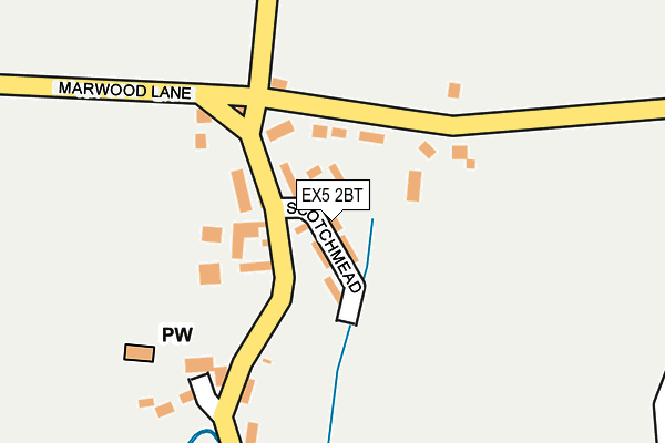 EX5 2BT map - OS OpenMap – Local (Ordnance Survey) EX5 2BT map - OS OpenMap – Local (Ordnance Survey)