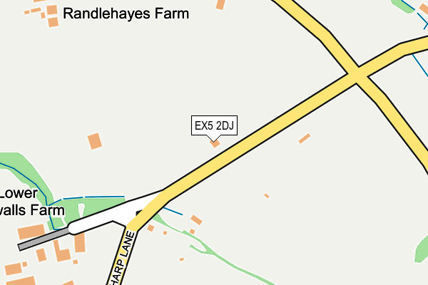 EX5 2DJ map - OS OpenMap – Local (Ordnance Survey) EX5 2DJ map - OS OpenMap – Local (Ordnance Survey)