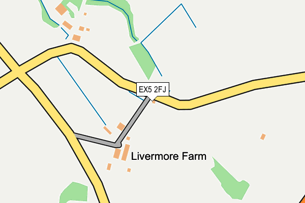 EX5 2FJ map - OS OpenMap – Local (Ordnance Survey) EX5 2FJ map - OS OpenMap – Local (Ordnance Survey)