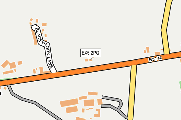 EX5 2PQ map - OS OpenMap – Local (Ordnance Survey) EX5 2PQ map - OS OpenMap – Local (Ordnance Survey)