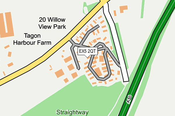 EX5 2QT map - OS OpenMap – Local (Ordnance Survey) EX5 2QT map - OS OpenMap – Local (Ordnance Survey)