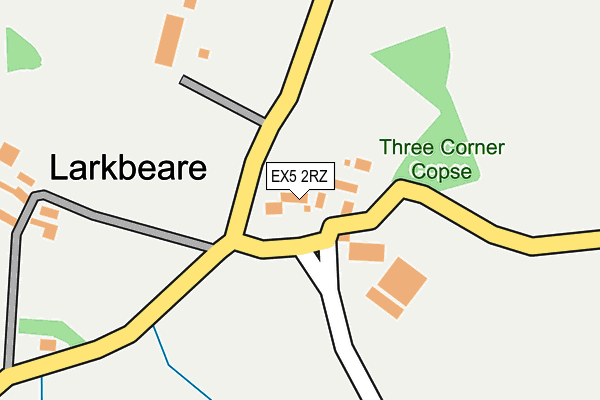 EX5 2RZ map - OS OpenMap – Local (Ordnance Survey) EX5 2RZ map - OS OpenMap – Local (Ordnance Survey)