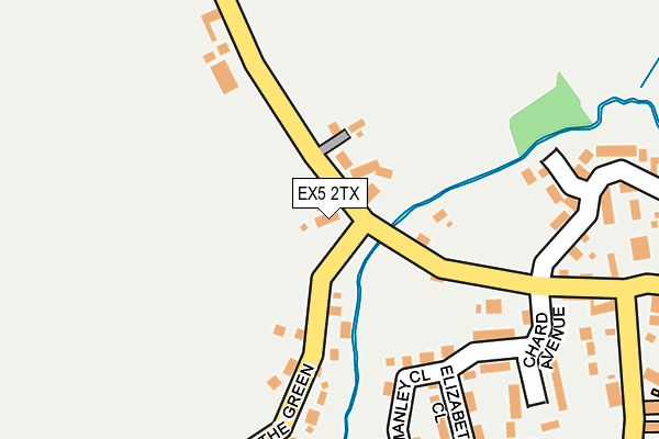 EX5 2TX map - OS OpenMap – Local (Ordnance Survey) EX5 2TX map - OS OpenMap – Local (Ordnance Survey)