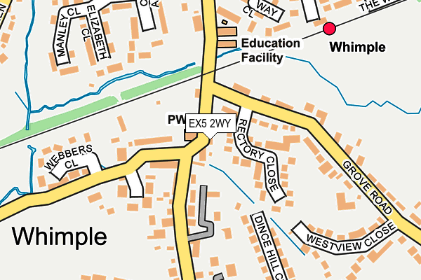 EX5 2WY map - OS OpenMap – Local (Ordnance Survey) EX5 2WY map - OS OpenMap – Local (Ordnance Survey)