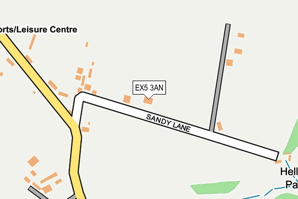 EX5 3AN map - OS OpenMap – Local (Ordnance Survey) EX5 3AN map - OS OpenMap – Local (Ordnance Survey)