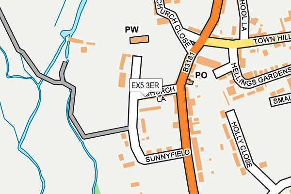 EX5 3ER map - OS OpenMap – Local (Ordnance Survey) EX5 3ER map - OS OpenMap – Local (Ordnance Survey)