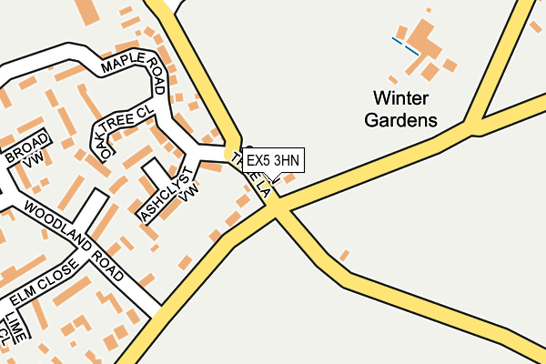 EX5 3HN map - OS OpenMap – Local (Ordnance Survey) EX5 3HN map - OS OpenMap – Local (Ordnance Survey)