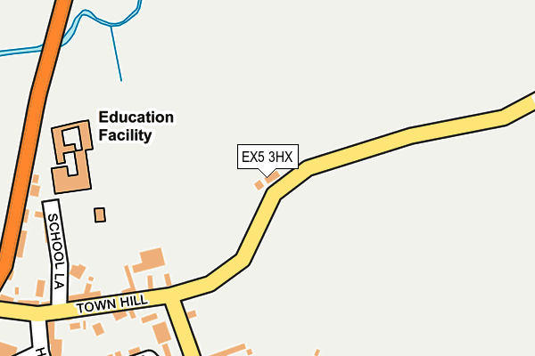 EX5 3HX map - OS OpenMap – Local (Ordnance Survey) EX5 3HX map - OS OpenMap – Local (Ordnance Survey)