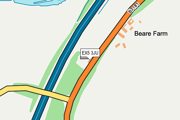 EX5 3JU map - OS OpenMap – Local (Ordnance Survey) EX5 3JU map - OS OpenMap – Local (Ordnance Survey)