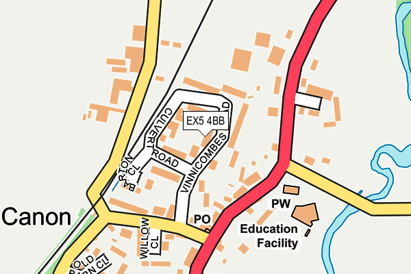 EX5 4BB map - OS OpenMap – Local (Ordnance Survey) EX5 4BB map - OS OpenMap – Local (Ordnance Survey)