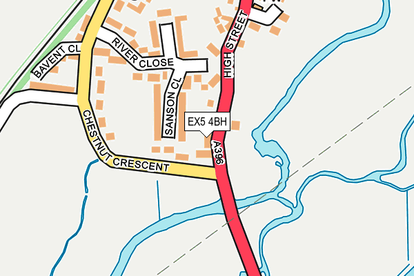 EX5 4BH map - OS OpenMap – Local (Ordnance Survey) EX5 4BH map - OS OpenMap – Local (Ordnance Survey)