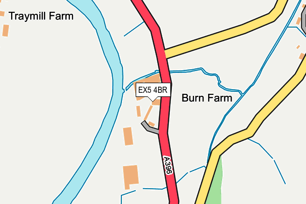 EX5 4BR map - OS OpenMap – Local (Ordnance Survey)