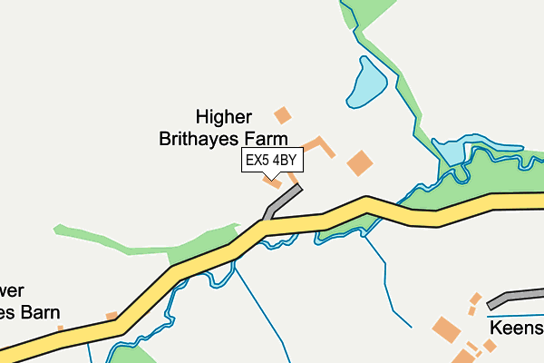 EX5 4BY map - OS OpenMap – Local (Ordnance Survey) EX5 4BY map - OS OpenMap – Local (Ordnance Survey)