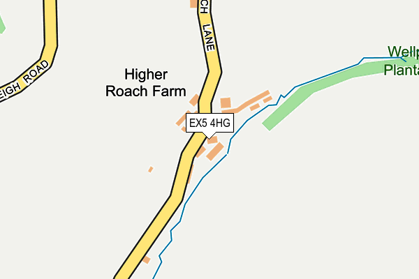 EX5 4HG map - OS OpenMap – Local (Ordnance Survey) EX5 4HG map - OS OpenMap – Local (Ordnance Survey)