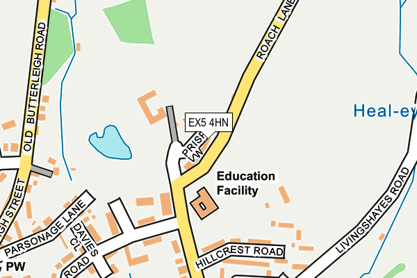 EX5 4HN map - OS OpenMap – Local (Ordnance Survey) EX5 4HN map - OS OpenMap – Local (Ordnance Survey)