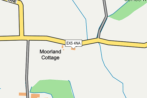 EX5 4NA map - OS OpenMap – Local (Ordnance Survey)