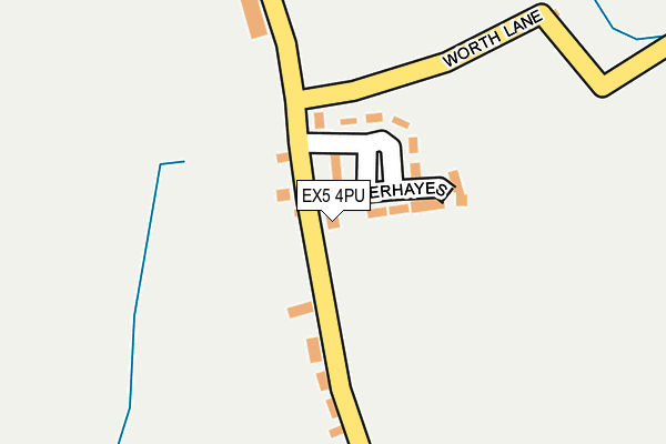 EX5 4PU map - OS OpenMap – Local (Ordnance Survey) EX5 4PU map - OS OpenMap – Local (Ordnance Survey)