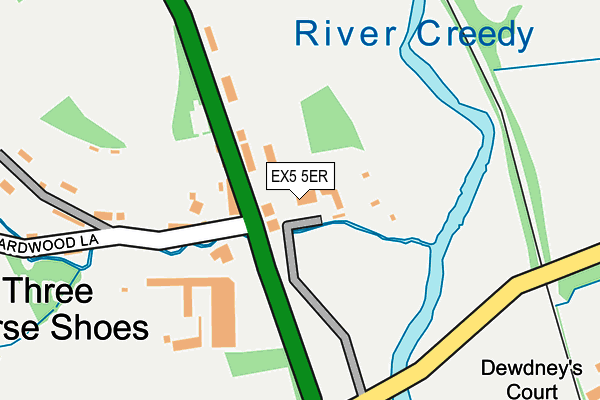 EX5 5ER map - OS OpenMap – Local (Ordnance Survey) EX5 5ER map - OS OpenMap – Local (Ordnance Survey)