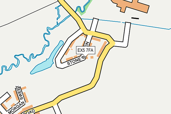 EX5 7FA map - OS OpenMap – Local (Ordnance Survey) EX5 7FA map - OS OpenMap – Local (Ordnance Survey)