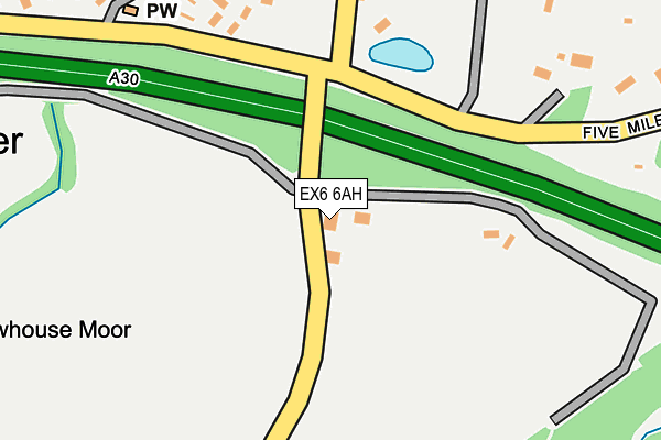 EX6 6AH map - OS OpenMap – Local (Ordnance Survey) EX6 6AH map - OS OpenMap – Local (Ordnance Survey)