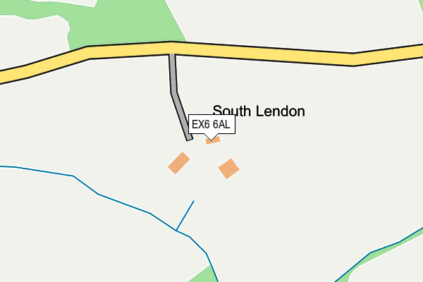EX6 6AL map - OS OpenMap – Local (Ordnance Survey) EX6 6AL map - OS OpenMap – Local (Ordnance Survey)
