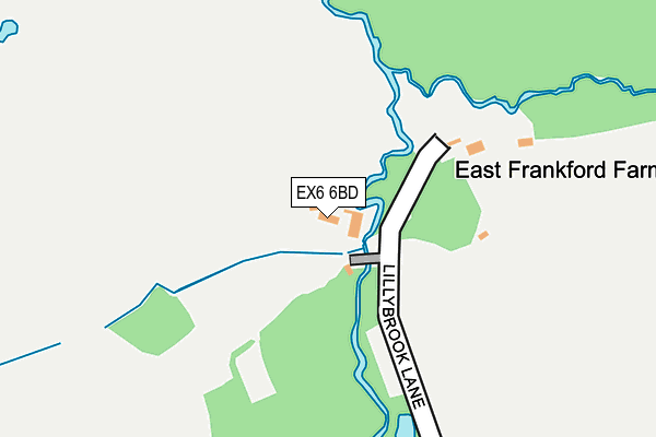 EX6 6BD map - OS OpenMap – Local (Ordnance Survey)