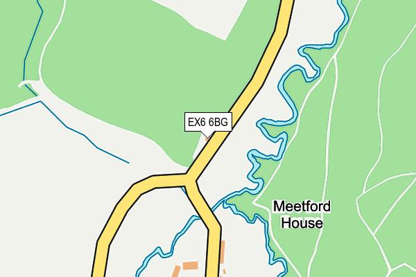 EX6 6BG map - OS OpenMap – Local (Ordnance Survey) EX6 6BG map - OS OpenMap – Local (Ordnance Survey)