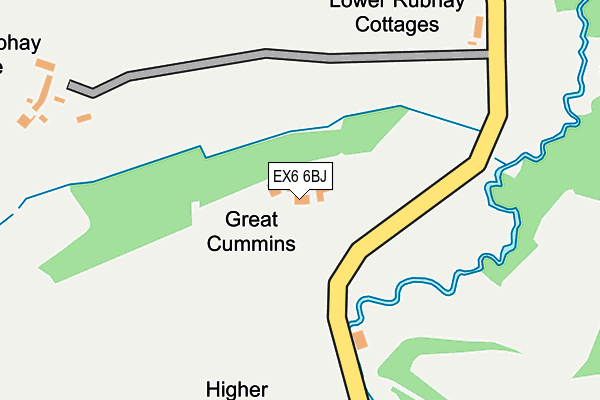 EX6 6BJ map - OS OpenMap – Local (Ordnance Survey) EX6 6BJ map - OS OpenMap – Local (Ordnance Survey)