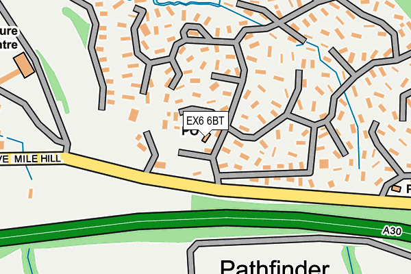 EX6 6BT map - OS OpenMap – Local (Ordnance Survey) EX6 6BT map - OS OpenMap – Local (Ordnance Survey)