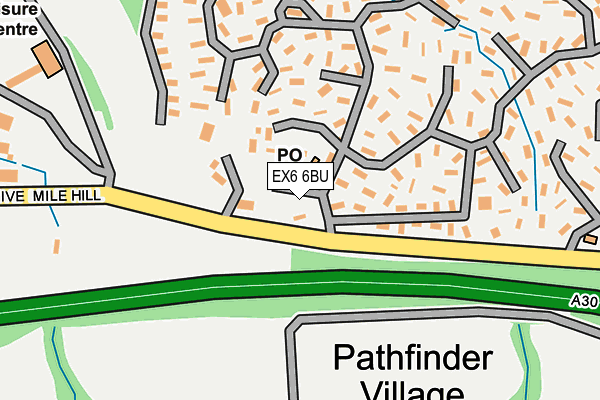 EX6 6BU map - OS OpenMap – Local (Ordnance Survey) EX6 6BU map - OS OpenMap – Local (Ordnance Survey)