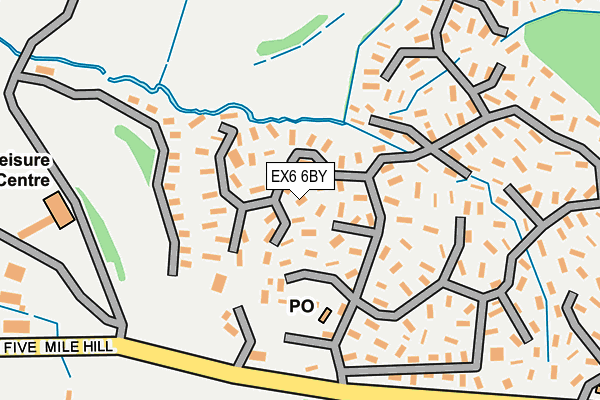 EX6 6BY map - OS OpenMap – Local (Ordnance Survey)