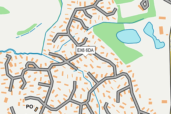 EX6 6DA map - OS OpenMap – Local (Ordnance Survey) EX6 6DA map - OS OpenMap – Local (Ordnance Survey)