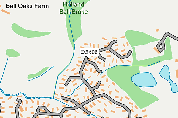 EX6 6DB map - OS OpenMap – Local (Ordnance Survey) EX6 6DB map - OS OpenMap – Local (Ordnance Survey)