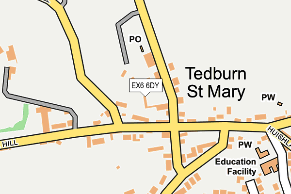 EX6 6DY map - OS OpenMap – Local (Ordnance Survey) EX6 6DY map - OS OpenMap – Local (Ordnance Survey)